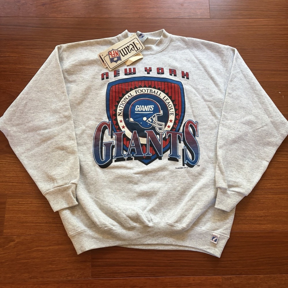 Vintage 1993 New York Giants Logo 7 Sweatshirt XL NWT Deadstock NFL Crewneck